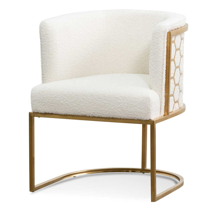 Calibre Furniture Carma Lounge Chair - Brushed Gold