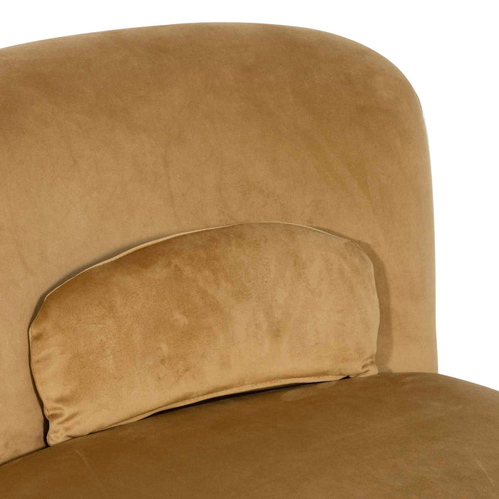 CLC6686-CA Swivel Lounge Chair - Mustard