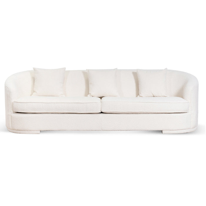 CLC6742-FS 4 Seater Sofa - Ivory White Boucle