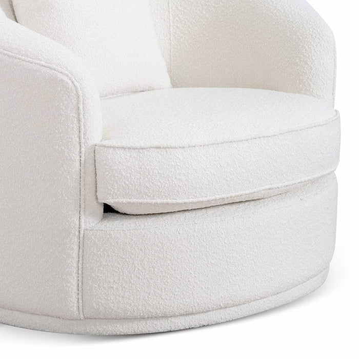 CLC6743-FS Armchair - Ivory White Boucle