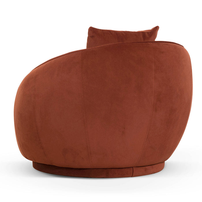 CLC6747-FS Velvet Armchair - Rustic Orange