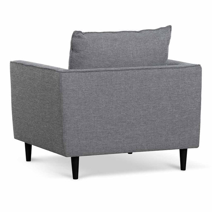 CLC6813-KSO Fabric Armchair - Graphite Grey with Black Leg