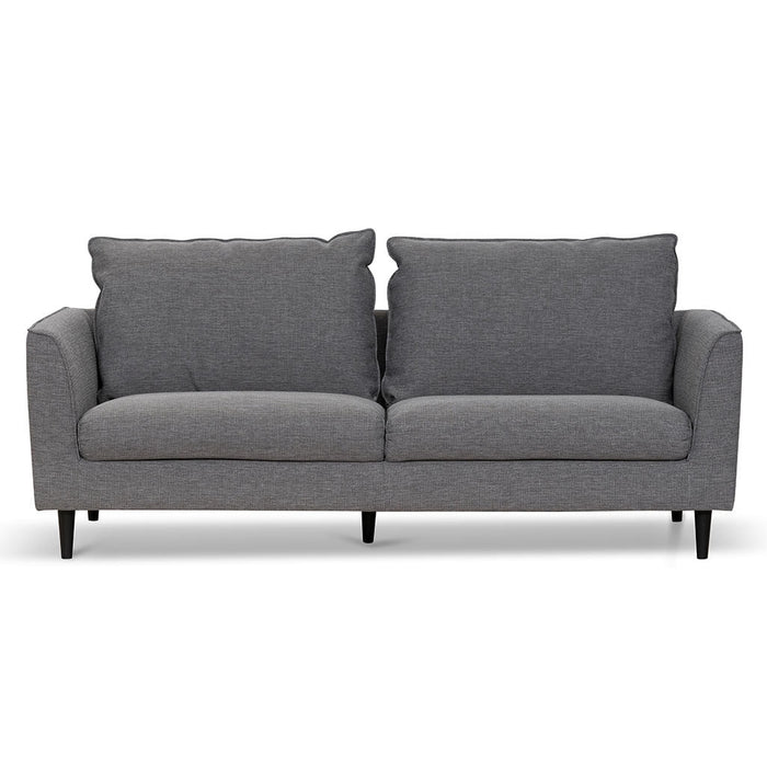 CLC6814-KSO 3 Seater Fabric Sofa - Graphite Grey with Black Leg