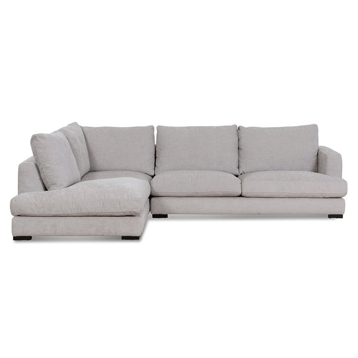 CLC6815-KSO 4 Seater Fabric Left Chaise Sofa - Oyster Beige