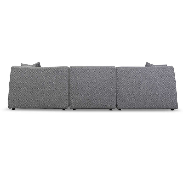 Marlin 3 Seater Left Chaise Sofa - Noble Grey