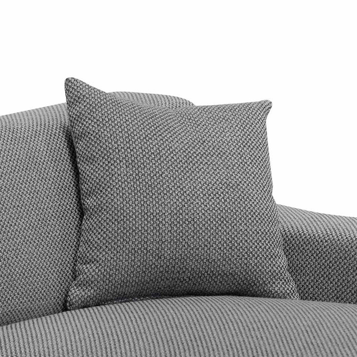 Marlin 3 Seater Right Chaise Sofa - Noble Grey