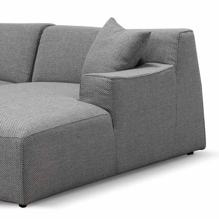 Marlin 3 Seater Right Chaise Sofa - Noble Grey