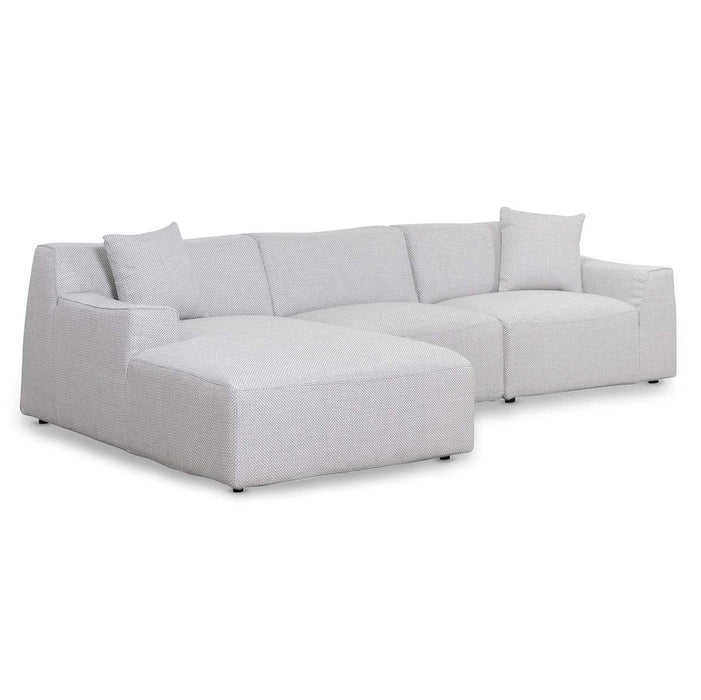 CLC6828-YY 3 Seater Left Chaise Sofa - Passive Grey