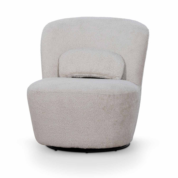 CLC6835-CA Swivel Lounge Chair - Ivory Teddy