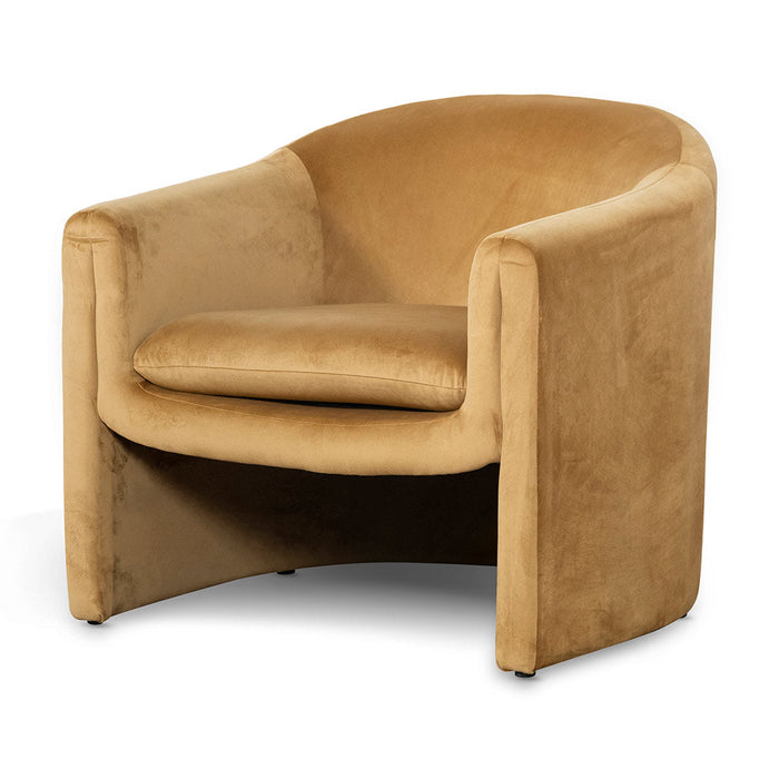 CLC6866-CA Velvet Armchair - Mustard