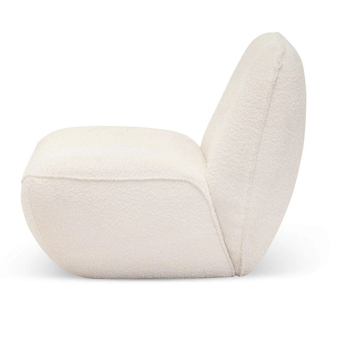 CLC6869-CA Lounge Chair - Ivory White Boucle