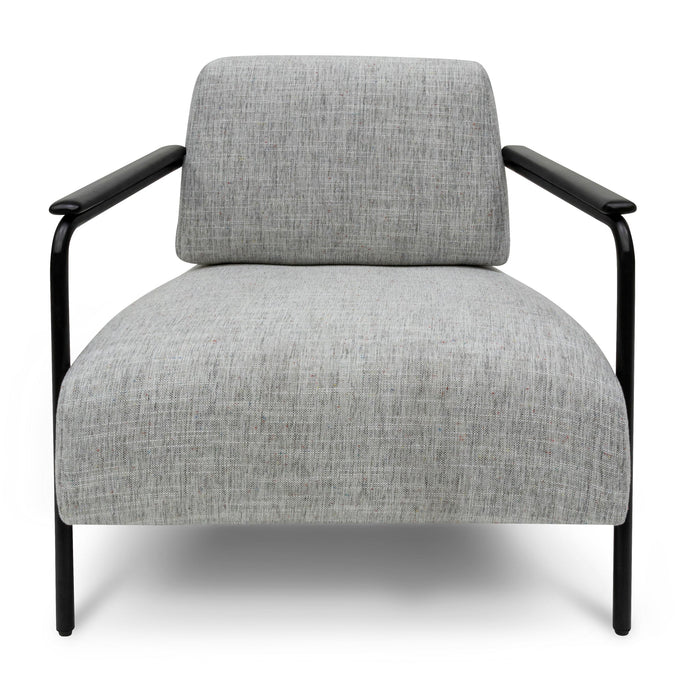 CLC6961-IG Fabric Armchair - Light Spec Grey with Black Legs