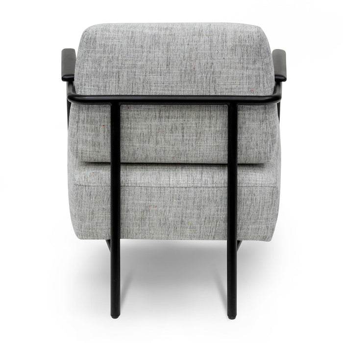 CLC6961-IG Fabric Armchair - Light Spec Grey with Black Legs