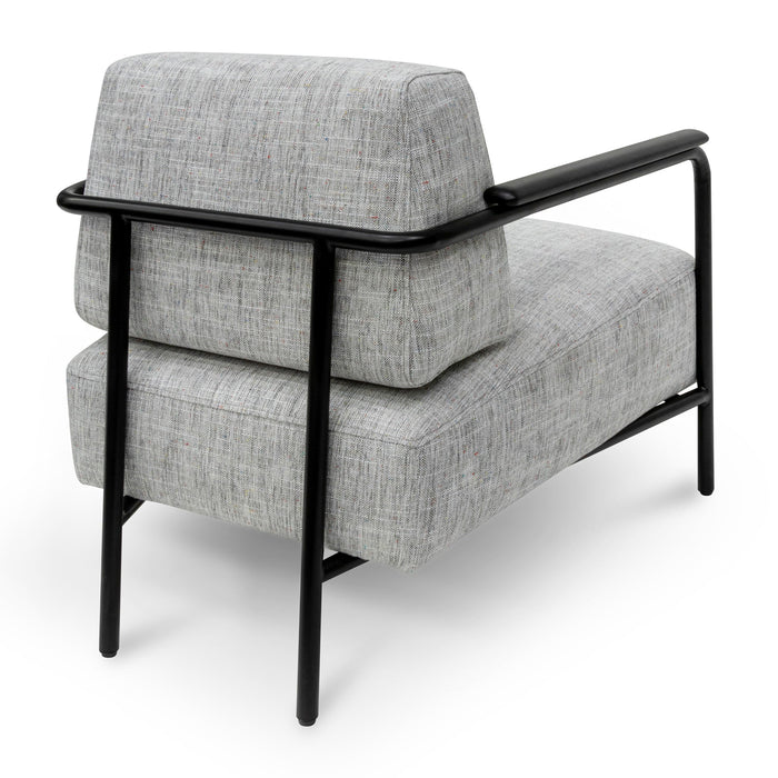 CLC6961-IG Fabric Armchair - Light Spec Grey with Black Legs