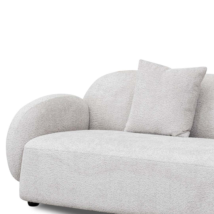 CLC8055-FS 3 Seater Fabric Sofa - Salt White