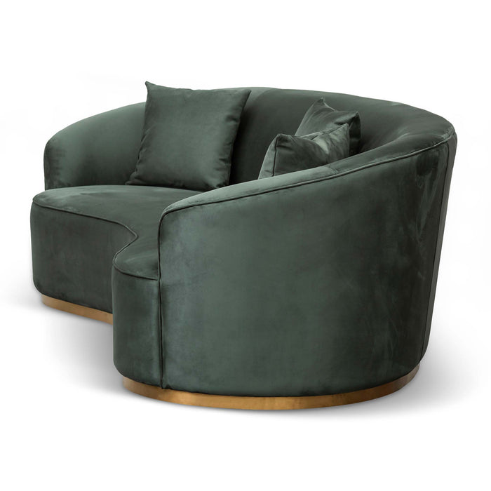 CLC8057-FS 3 Seater Sofa - Dark Green Velvet