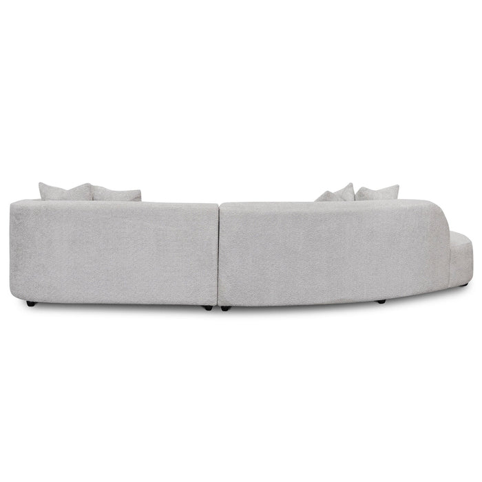 CLC8115-CA Left Chaise Sofa - Light Grey Fleece