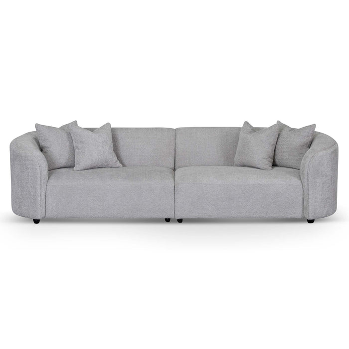 CLC8119-CA 4 Seater Sofa - Light Grey Fleece