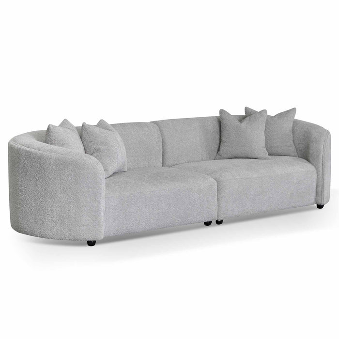 CLC8119-CA 4 Seater Sofa - Light Grey Fleece