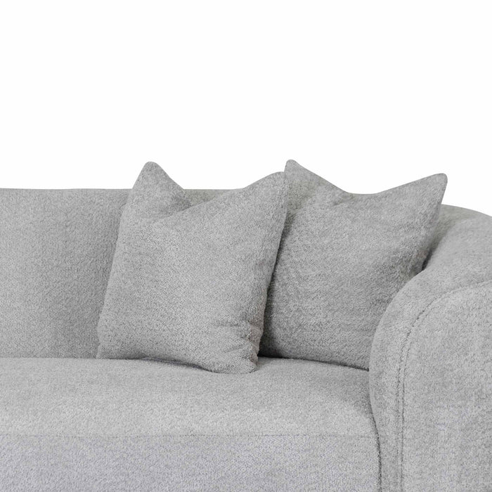 CLC8119-CA 4 Seater Sofa - Light Grey Fleece