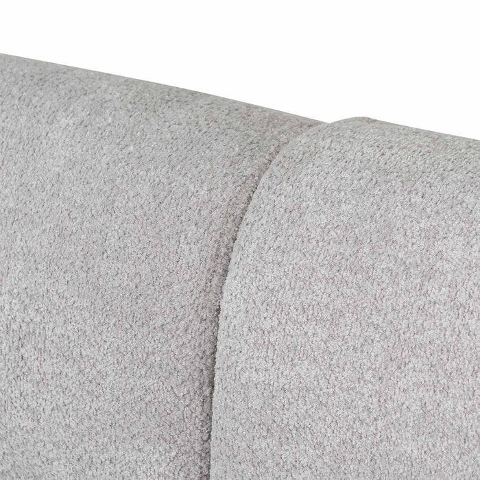 CLC8119-CA 4 Seater Sofa - Light Grey Fleece