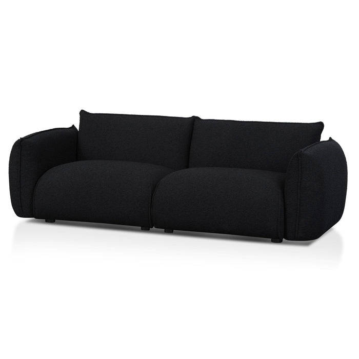 CLC8179-IG 3 Seater Sofa - Black Boucle