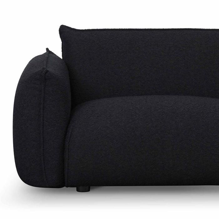 CLC8179-IG 3 Seater Sofa - Black Boucle