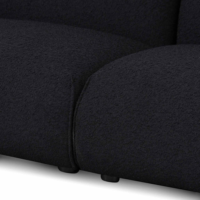 CLC8179-IG 3 Seater Sofa - Black Boucle