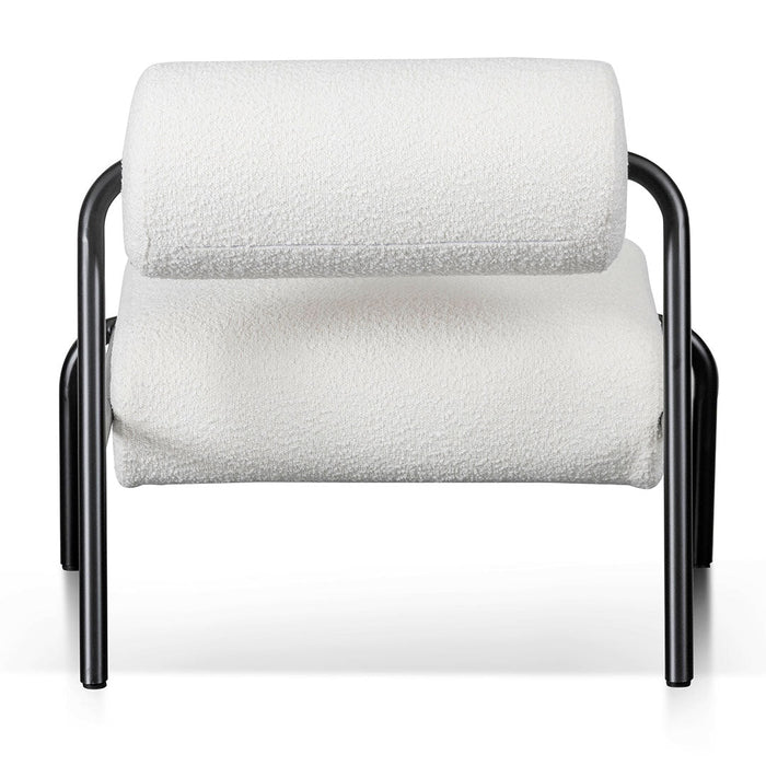 CLC8218-IG Lounge Chair - Ivory White Boucle