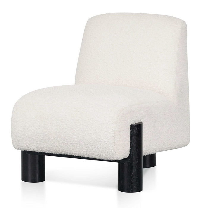 CLC8221-CA Lounge Chair - Ivory White Boucle