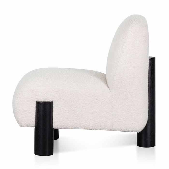 CLC8221-CA Lounge Chair - Ivory White Boucle