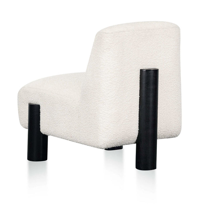 CLC8221-CA Lounge Chair - Ivory White Boucle