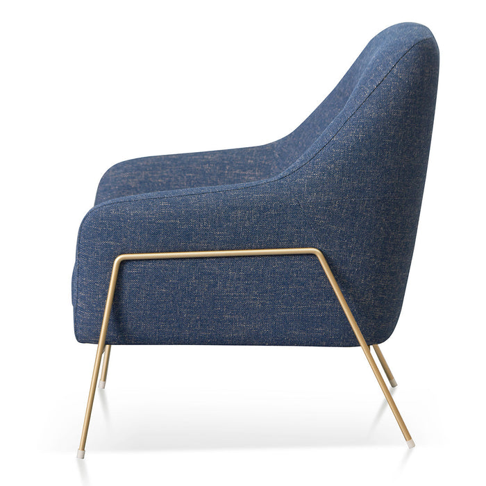 CLC8325-KSO Fabric Armchair - Dark Blue