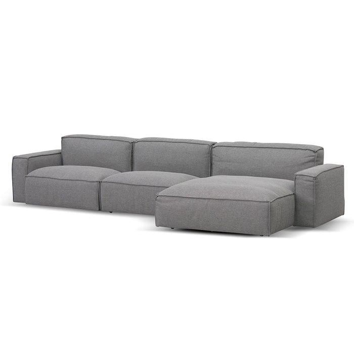 CLC8327-KSO Right Chaise Sofa - Graphite Grey