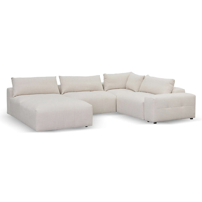 CLC8329-KSO Right Chaise Fabric Sofa - Taupe Beige