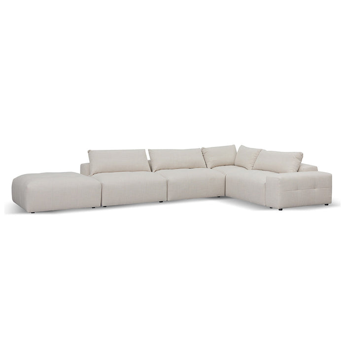 CLC8329-KSO Right Chaise Fabric Sofa - Taupe Beige