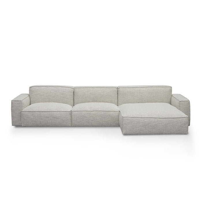 CLC8331-KSO Right Chaise Fabric Sofa - Fog Grey