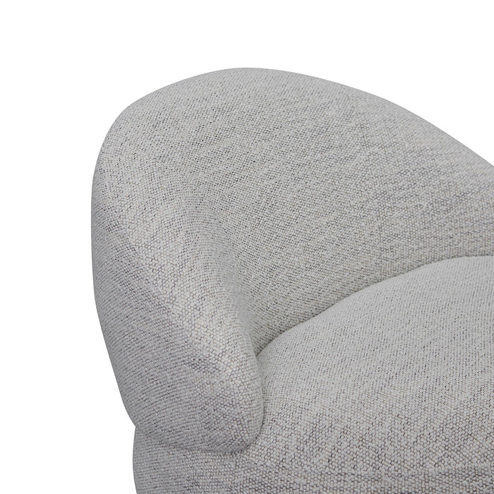 CLC8333-KSO Swivel Fabric Lounge Chair - Fog Grey