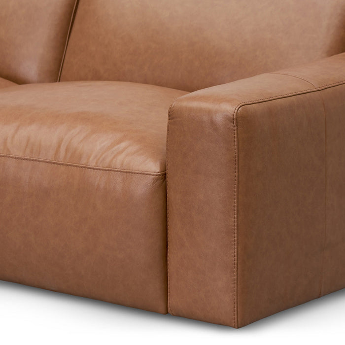 CLC8336-KSO 4 Seater Sofa - Caramel Brown Leather