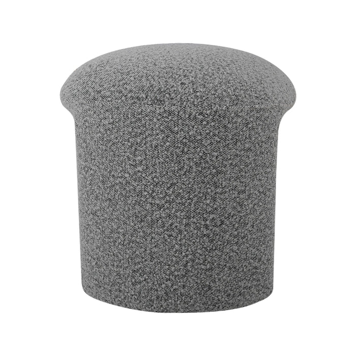 CLC8423-YY Round Ottoman - Pepper Boucle