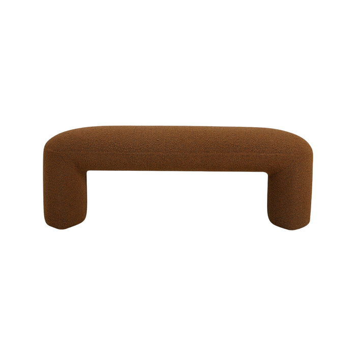 CLC8426-YY 1.2m Long Ottoman Bench - Brown Boucle