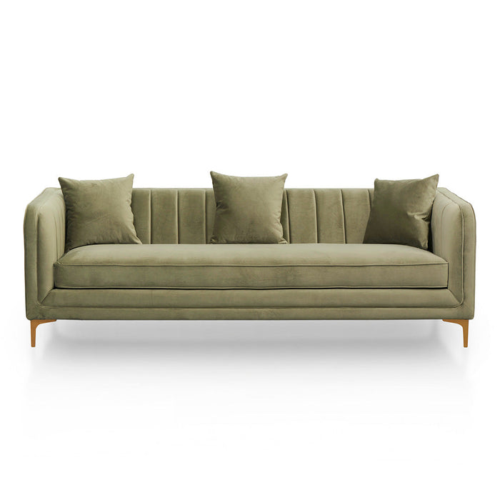 CLC8516-FS 3 Fabric Seater Sofa - Elegant Sage