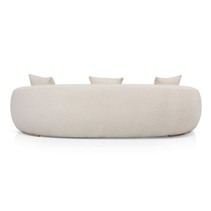 CLC8535-FS 3 Seater Sofa - Ivory White Boucle