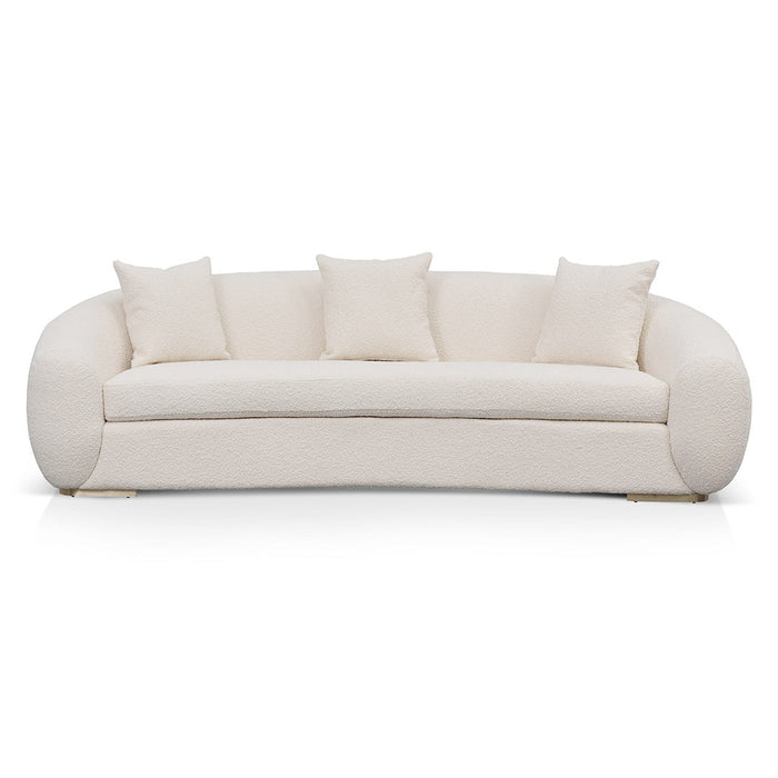 CLC8535-FS 3 Seater Sofa - Ivory White Boucle