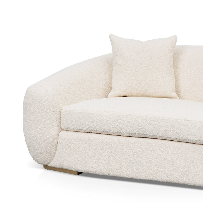 CLC8535-FS 3 Seater Sofa - Ivory White Boucle