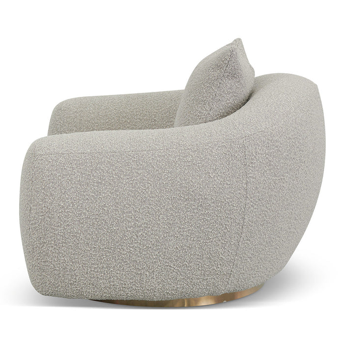 CLC8538-FS Swivel Armchair - Ash Grey Boucle