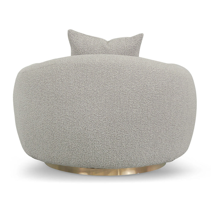 CLC8538-FS Swivel Armchair - Ash Grey Boucle