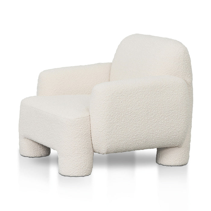 CLC8572-CA Armchair - Ivory White Boucle