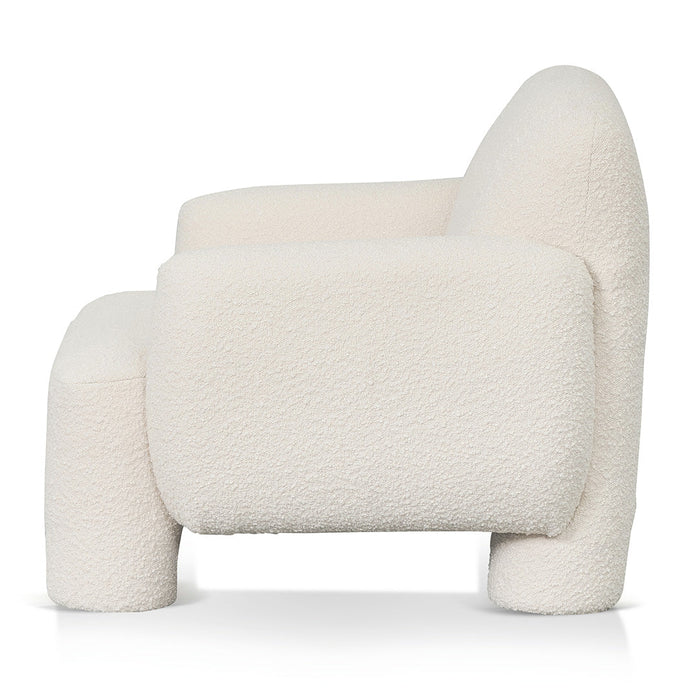 CLC8572-CA Armchair - Ivory White Boucle