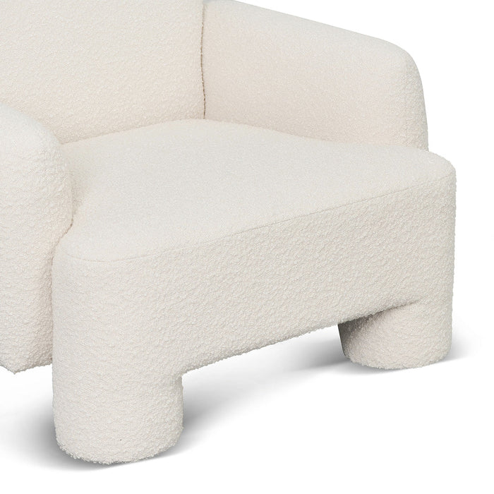 CLC8572-CA Armchair - Ivory White Boucle